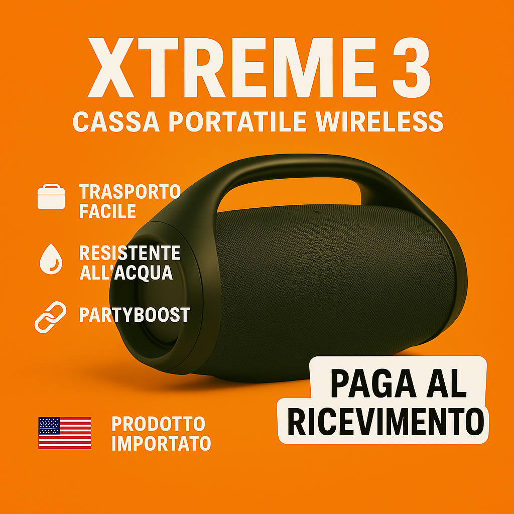 XtremeSound 3 – Cassa Portatile Wireless di Nuova Generazione